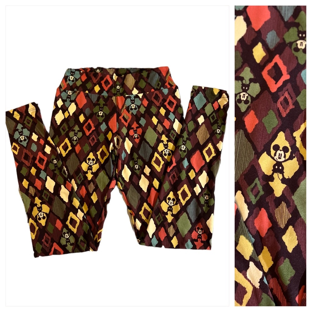 🥳 2 for $15 🥳 NWOT LuLaRoe Disney Mickey Mouse Woman’s Leggings OS